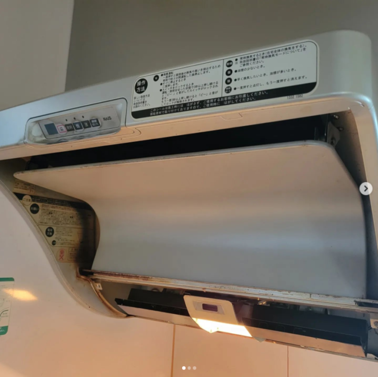 旭川市　レンジフードクリーニング作業